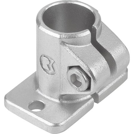 KIPP Tube Clamp W. Foot M=30 G=50 L=37, Form:A Stainless Steel, For Rnd. Tubes, A=14, 1 K0477.114